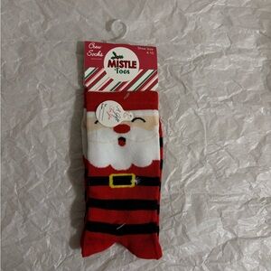 Mistle Toes Santa Socks